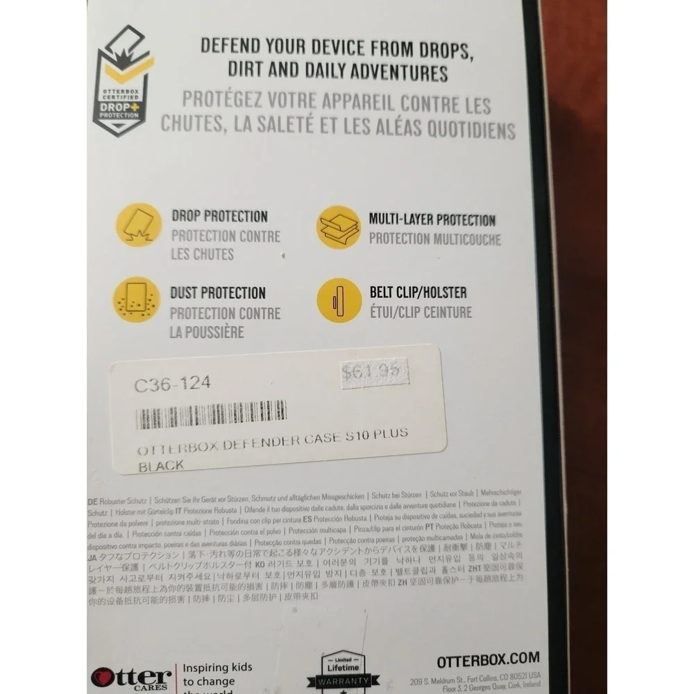 New OtterBox Defender Series  for Samsung Galaxy S10 plus   77-61411 Screenless